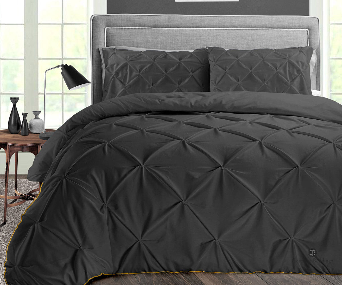 Dark Gray Pinch comforter