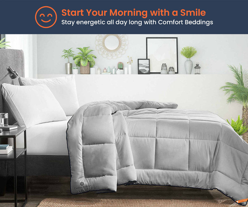 light grey comforter - Comfort Beddings