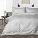 Light Grey Striped Duvet Cover - Comfort Beddings