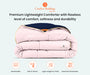 Navy blue and pink reversible comforter - Comfort Beddings